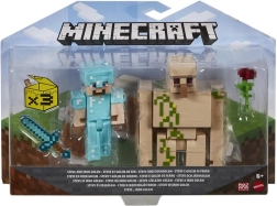 Minecraft figuren 8 cm – dubbelpak met accessoires