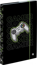 A4-schriftenbox Gamer met elastiek