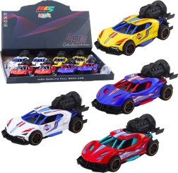 Voiture de sport miniature avec effets de lumière, de son et de fumée 1:36