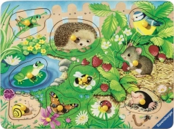 Puzzle à encastrer en bois – animaux