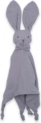 mousseline knuffeldoekje new baby rabbit grijs