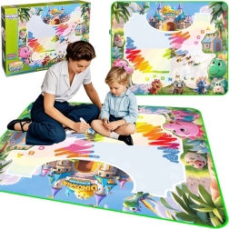Woopie watertekenmat met dinosaurussen en accessoires