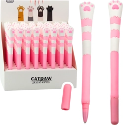 Long Gel Pen Cat Paw Pink