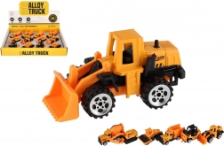 Mini bouwvoertuigen metaal/plastic 7 cm vrije loop mix van types