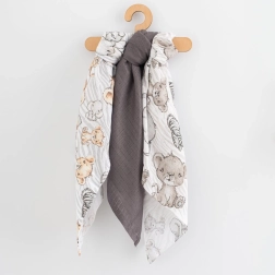 Katoenen luiers met print New Baby 70 × 80 cm, 3 stuks