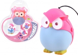 Kleurige uilen-sleutelhanger met licht en geluid