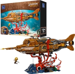 Pantasy steampunk submarine Nautilus – building set of 2552 pieces