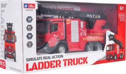 RC brandweerauto met uitschuifbare ladder en waternevel 2,4 GHz