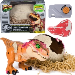Interactive T-Rex Dinosaur Hatching from Egg JURASSIC WORLD PRIMAL HATCH