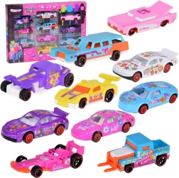 Set of Resorak Toy Sports Cars, 10 Pieces