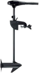 Quiet electric motor for inflatable boats 12 V with built-in battery gauge