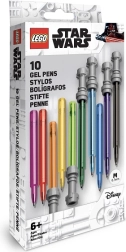 Lego Star Wars gel pens lightsaber, set of 10 colors, 0.7 mm