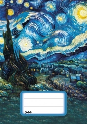 Gelijnd schrift A5 Sterrennacht - 40 vellen