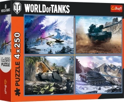 Trefl puzzel World of Tanks grote veldslag 4×250 stukjes