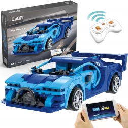 Kit de construction CADA RC voiture de course Blue Race Car Dual Mode 325 pièces