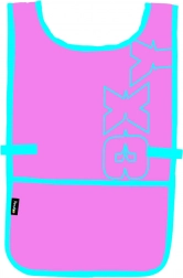 Oxy Pink Poncho Apron for Crafts