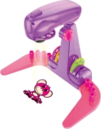 Meisjes projector om te tekenen met sjablonen en stiften