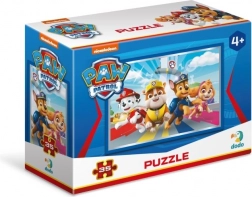 Minipuzzel PAW Patrol 35 stukjes in een doosje