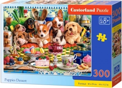 300-Piece Puzzle – Puppies with Dessert