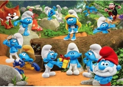 Puzzle CLEMENTONI Smurfs: Cheerful Team 104 Pieces