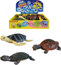 Rekbare schildpad 15 cm met box