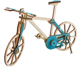 Woodcraft houten 3D puzzelfiets