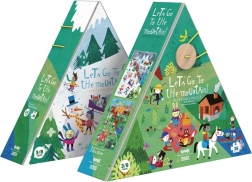 Dubbelzijdige puzzel bergen zomer en winter LONDJI