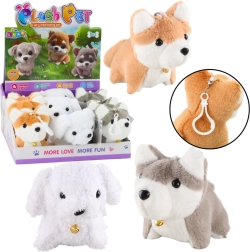 Plush Dog with Wagging Tail – Keychain