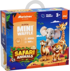 Mini Waffle Building Set - Safari Animals 100 pcs