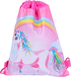 School bag for shoes and gym clothes with Unicorn design 35x27 cm