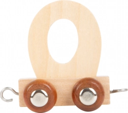 Houten wagon met letter O voor treinbanen small foot