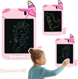 Tablette LCD effaçable licorne rose