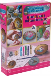 Schilderen op steentjes – glinsterende eenhoorn