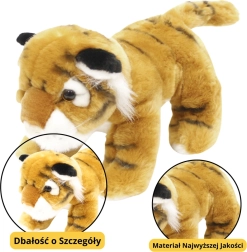 Plush Tiger Cub Brown 25 cm