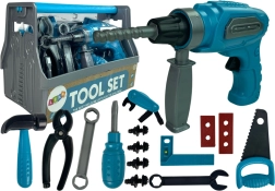 Set gereedschapskisten Zaag Boormachine Blauw