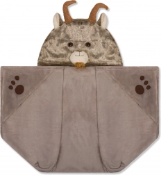 Warme deken met capuchon en zakken in pootafdrukvorm Cozy Noxxiez