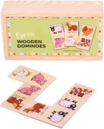 Bigjigs Toys houten domino – boerderij