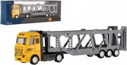 Kunststof autotransporter vrachtwagen 22 cm met vrijloop