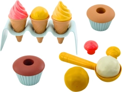 Sand set ice cream wafers Cupcakes Spoon 13 pcs