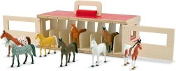 Wooden Stable for 8 Horses