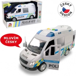 Politie bestelwagen met geluid en licht, vliegwiel 21 cm
