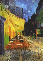 Puzzel PIATNIK Caféterras bij nacht 1000 stukjes