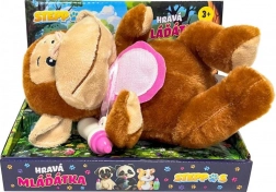 Interactief aapje Steppos met flesje