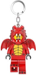 LEGO Minifiguren Roter Drache – Leuchtender Schlüsselanhänger mit LED-Licht