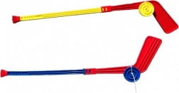Kunststof hockeystick met puck 74 cm