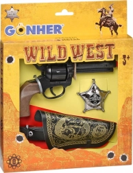 Set de cowboy – revolver avec étui et badge GONHER