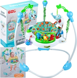 Sauteur avec animaux bleu