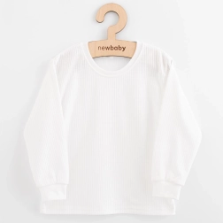 Children's cotton long-sleeve t-shirt new baby kindergarten white