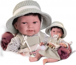 Realistische babypop Antonio Juan Pipa met zacht stoffen lichaam 42 cm
