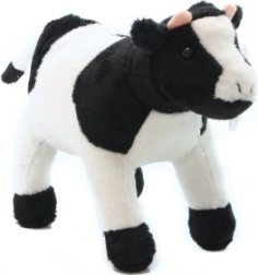 Vache en peluche tachetée 19 cm